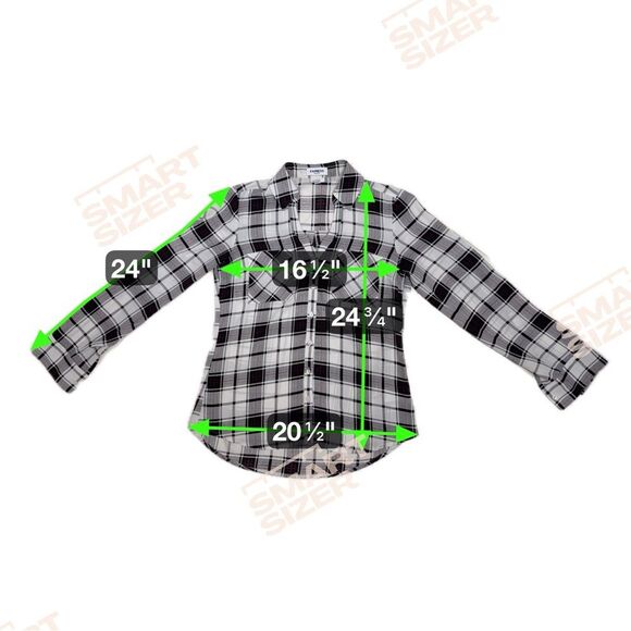 Express Black White Maroon Plaid Slim Portofino Shirt Women’s Size Small - Picture 5 of 5